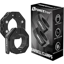 Barbell Clip, Barbell Clamp, 2" Quick Release Olympic Barbell Collar with Anti-Slip TPR Backing Bar Weight Clip for Secure Lock for Weight Lifting, Powerlifting, Home Gym Mag Black