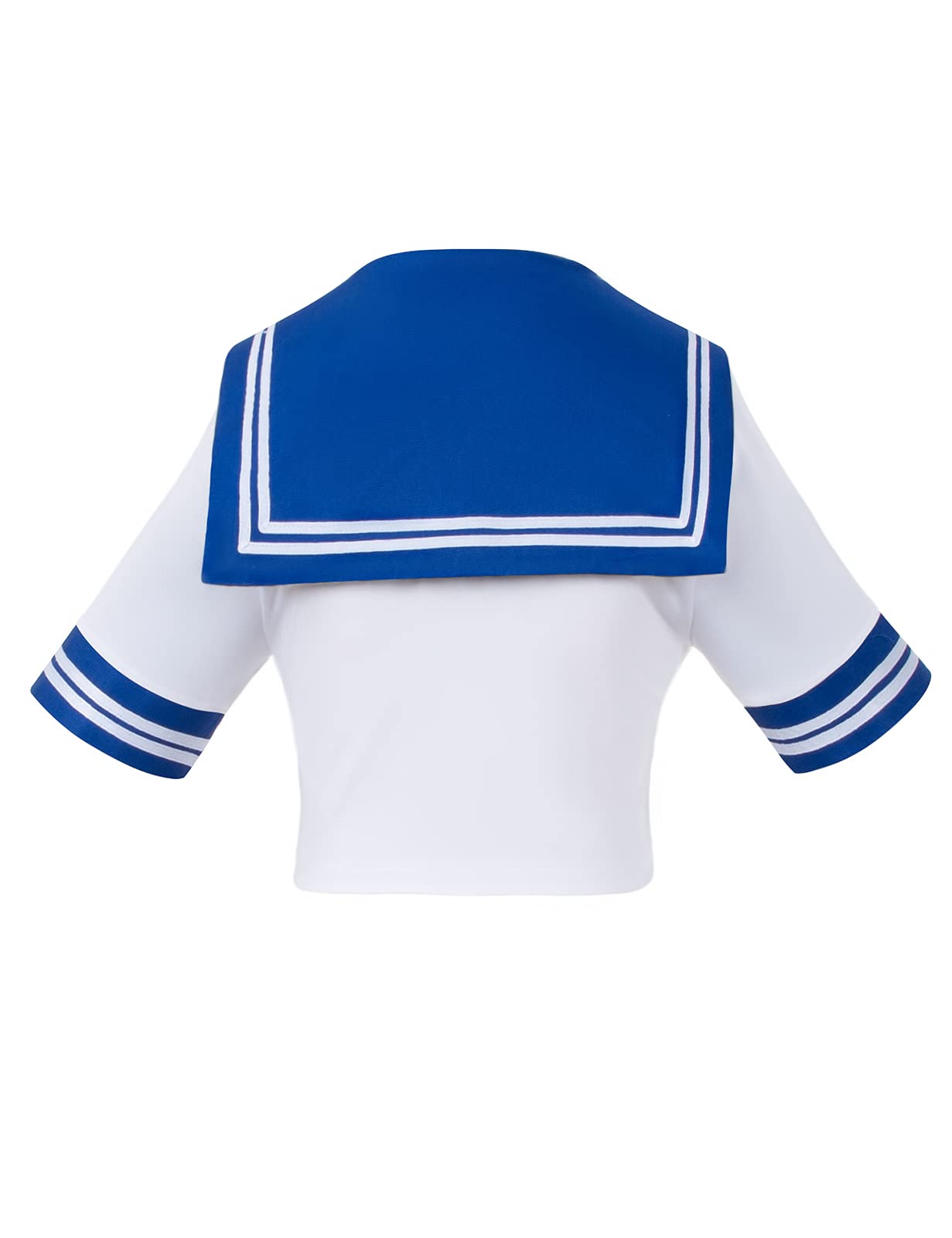 Japanese Anime Schoolgirl Classic Sailor JK Harajuku Crop Top Tie up Pleated Skirt Uniform Seifuku Socks Bow Set