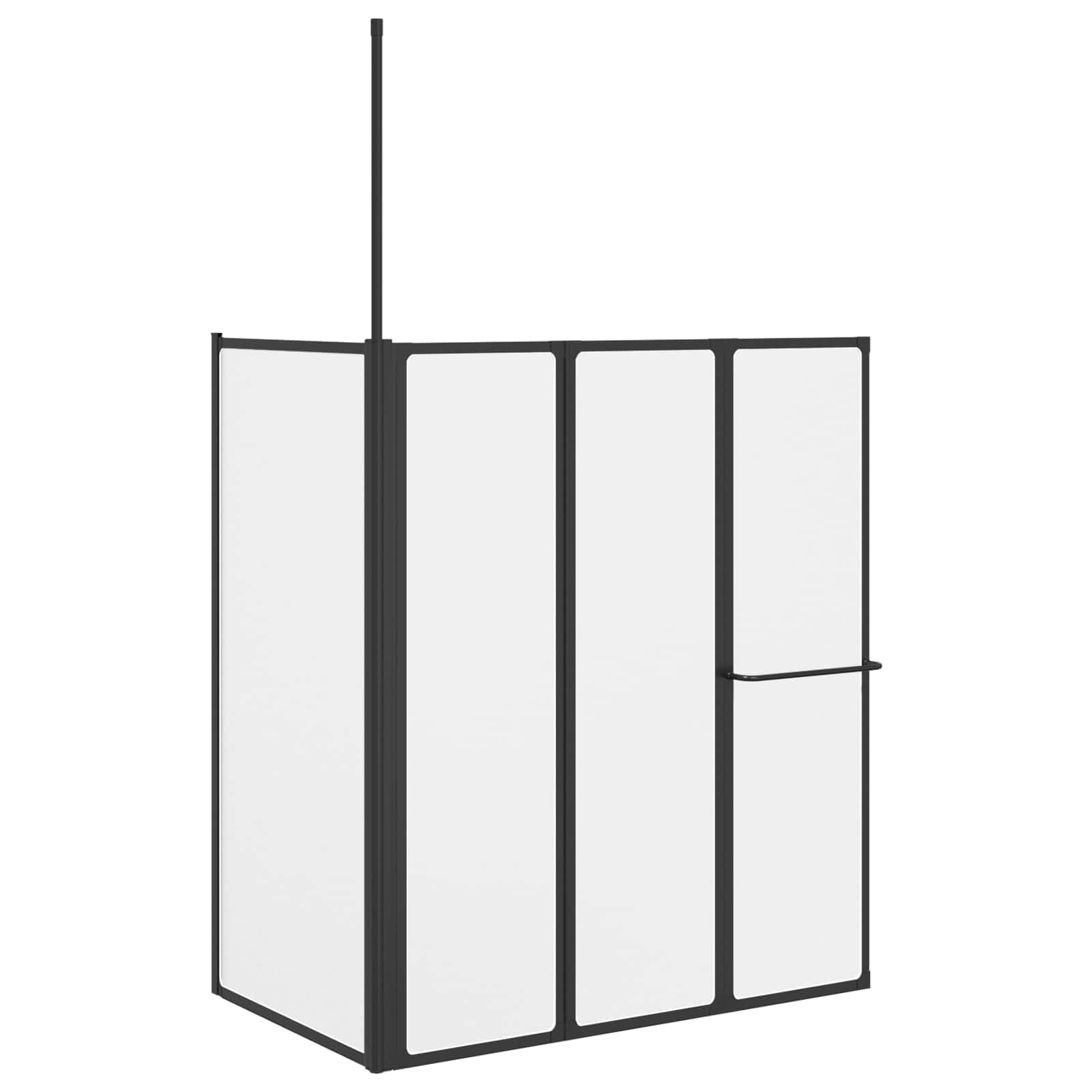 Mampara de ducha de 120 x 70 x 137 cm, plegable, color blanco, aluminio, para baños pequeños, mampara de ducha, accesorio de bañera, protección contra salpicaduras plegable