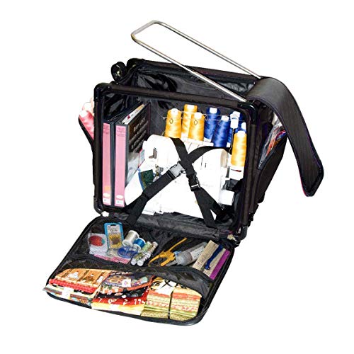 Tutto Serger Tote on Wheels (Cherry Red, 20") - Thumbnail 2