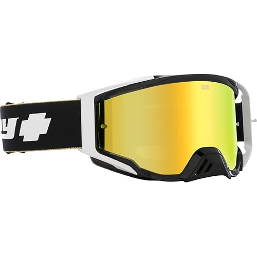 SPY Optic Foundation MX Goggle, Motorsports Goggles, Color and Contrast Enhancing Lenses