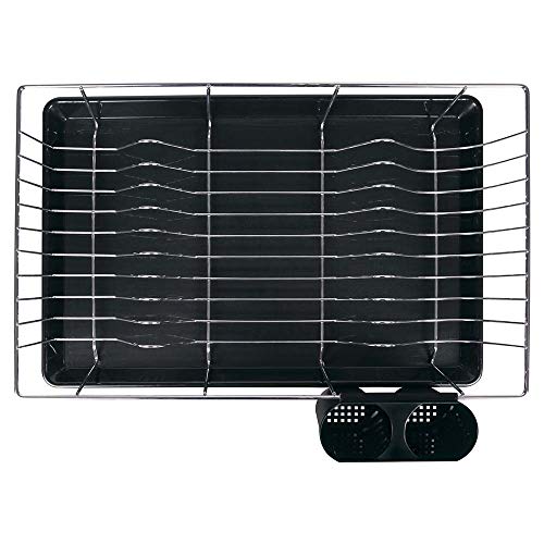 Escorredor de Louças 18 Prato, Mor, Preto, Pacote de 1