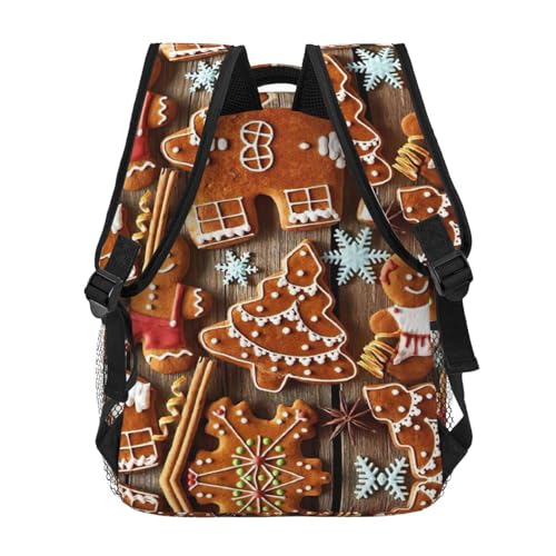 Sac à dos PC portable OdDdot en toile imprimée avec design biscuits