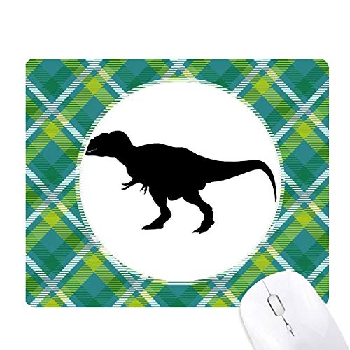 Tapis de souris dinosaure fossile grille verte pixel antidérapant