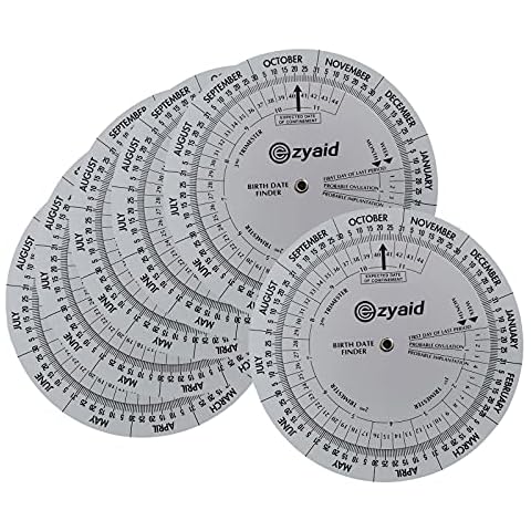 Ezyaid Pregnancy Wheel (Pack of 6), Due Date OB-GYN Calculator, Gestational EDC Wheel for Midwives and Health Workers Cover
