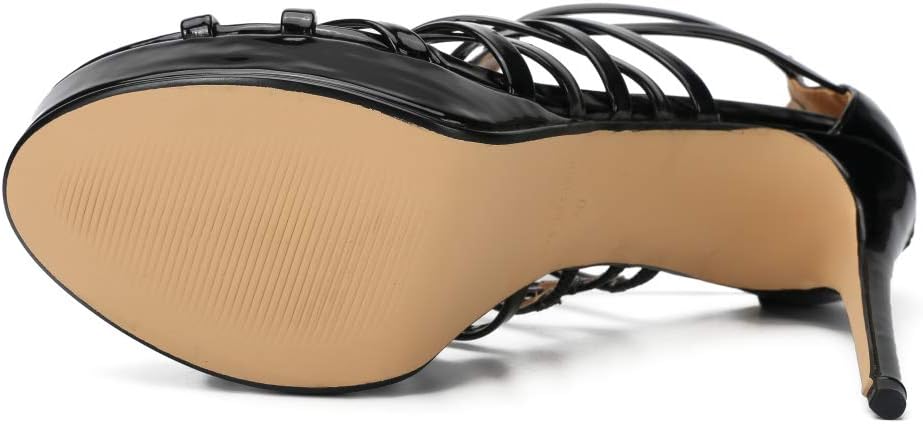 MAIERNISI JESSI Unisex Men's Women's Platform High Heel Sandals, Strappy Gladiator Style, Stiletto Heel with Zipper Closure - Image 7