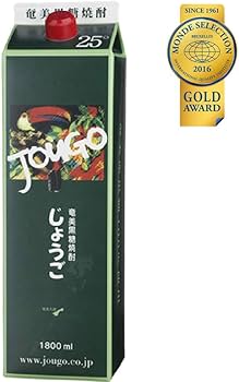 Jougo 焼酎 1800ml 25% ２ケース Amazon.co.jp: 奄美大島酒造 じょうご 紙パック 黒糖 25度 [ 焼酎