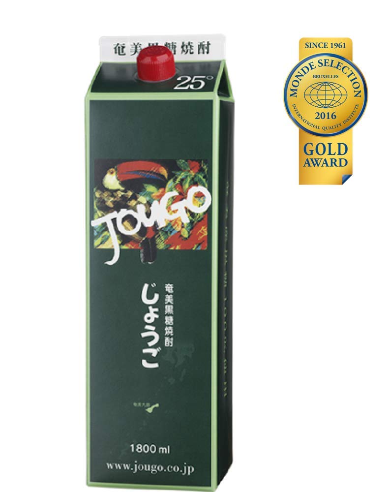 Jougo 焼酎 1800ml 25% ２ケース Amazon.co.jp: 奄美大島酒造 じょうご 紙パック 黒糖 25度 [ 焼酎