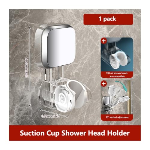 Soporte de ducha con ventosa adherente y resistente de instalación rápida para baños modernos 3