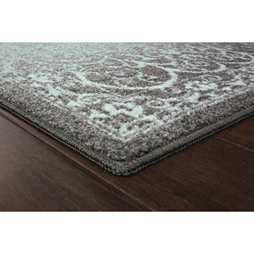 Maples Rugs Area Rug - Pelham 7 X 10 Large Area Rugs [Made In Usa] For Living Room, Bedroom, And Dining Room, Grey Blue #TOP3