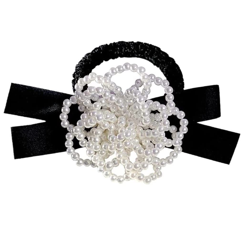 Scrunchies Haargummi 3 Stücke Perle Kopf Seil Bogen Haar Weibliche Pferdeschwanz Ring Haarschmuck Kopfschmuck Zopfgummi Elastische