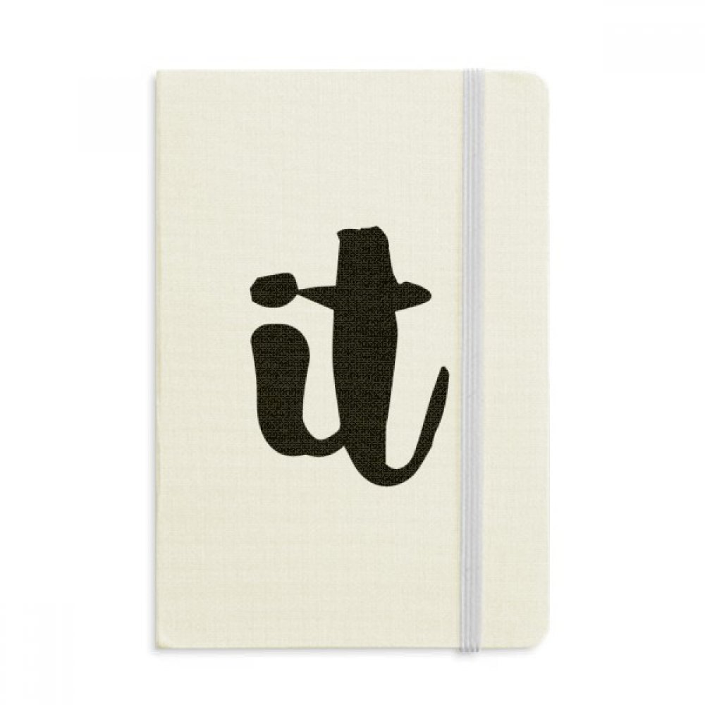 Notebook tissu écriture manuscrite journal classique multicolore A5
