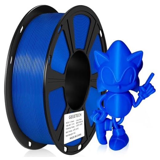⚡ Geeetech PETG Filament 1.75mm, 1 KG (2.2lbs) Spool 3D Printer Filament, High-Toughness, ±0.02mm Accuracy, Neatly Wound & Moistureproof, Non-Clogging Non-Stringing, Fits Most FDM Printers, Blue