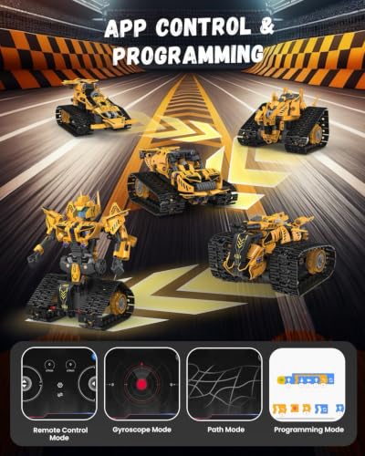 5 in 1 STEM Robot Building Kit, RC Robot Toys for Boys Ages 6+ - Image 5