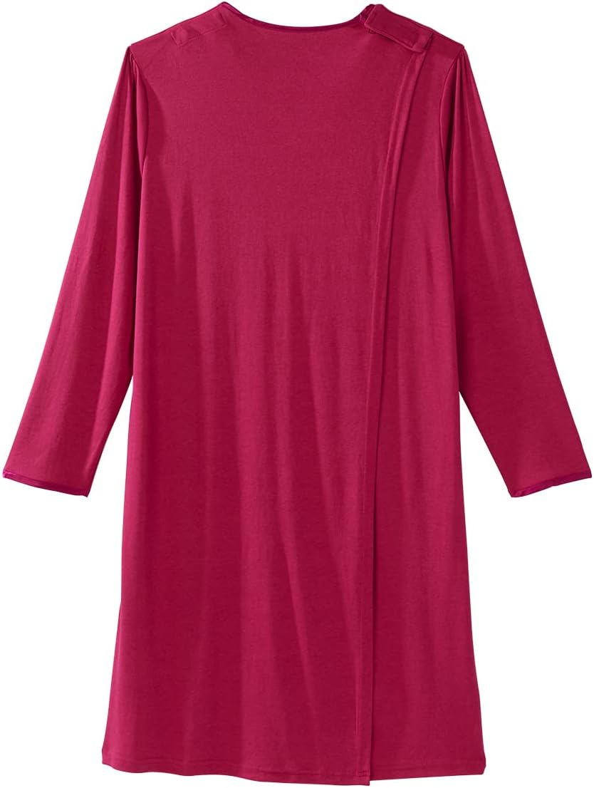 Silverts Open-Back Hospital Gowns for Women – Comfortable, Dignified, Easy Dressing for Seniors & Patients - Long Sleeve - Image 4
