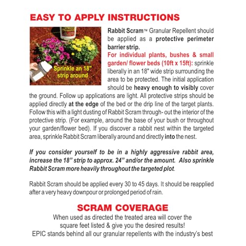 Enviro Pro 11004 Epic Rabbit Scram Granular Repellent, 2 lb. - Thumbnail 3