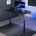 VIVO Electric 60 x 30 in Standing Adjustable Gaming Desk with Hidden Cable Trays, Full-Size Mouse Pad, Black Top Black Frame, DESK-KIT-1B6-P3B