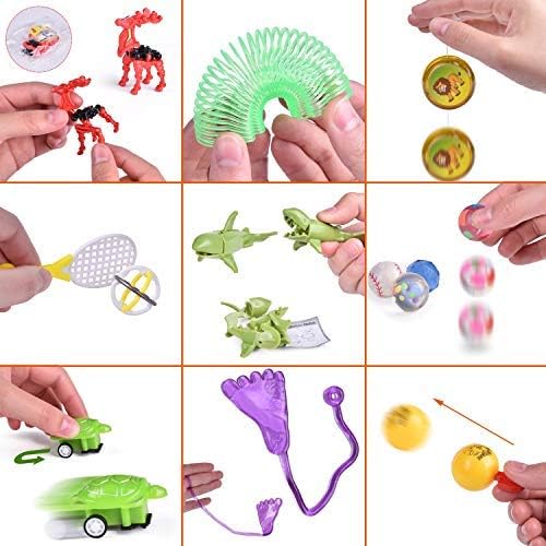 100PCs Easter Eggs Prefilled with Assorted Small Toys for Easter Basket Stuffers, Easter Eggs with Toys Inside for Easter Party Favors, Kids Easter Gifts