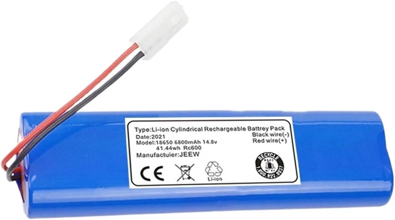14.8V 6800mAh Battery Pack Compatible for Qihoo 360 S6 Robotic Vacuum Cleaner Spare Parts Accessories Replacement Batteries (Color : 6800mAh)