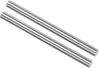 sourcing map 2pcs Round Steel Metal Rods, 9mm...,