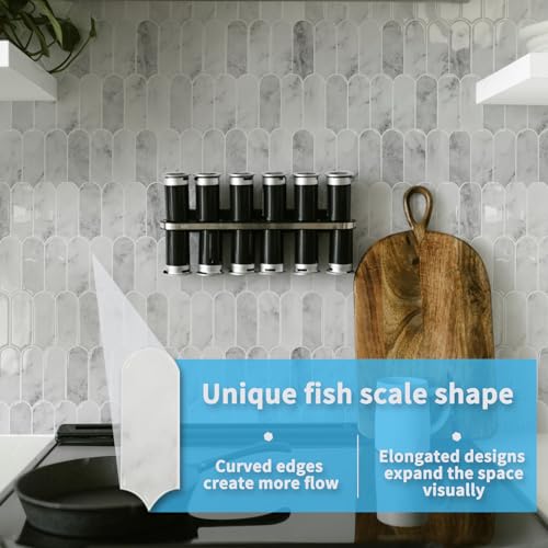 Art3d Keramikfliesen Marmorfliesen Küche Bad Waschküche 3d Fliesenaufkleber 10-Stück Selbstklebende Fliesen Klebefliesen Fliesenfolie 30 x 30 cm Grauer Marmor