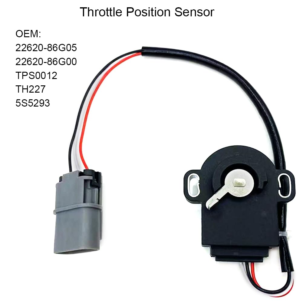 TPS Throttle Position Sensor Fit for Nissan D21 1990 1991 1992 1993 1994 and Nissan Pickup 1995, Replace OEM# 22620-86G05 22620-86G00