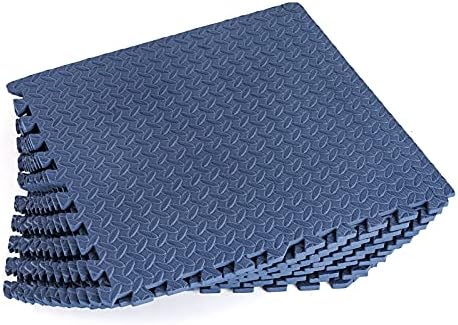 MIISY Gymnastic Mat Puzzle EVA Foam Interlocking Tiles Exercise Workout Mat Protective Floor Mats for Home Gym Equipment