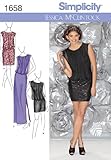 Simplicity Jessica McClintock Pattern 1658 Misses Miss Petite Party Dress in Three Lengths Sizes...