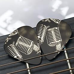 Médiators Guitare 12-Pack Rétro Studio D’enregistrement Microphones Médiators Guitare Électrique Guitare Acoustique… - Les Beatles, Paul McCartney, John Lennon, RIngo Starr, George Harrison Médiators Guitare 12-Pack Rétro Studio D'enregistrement Microphones Médiators Guitare Électrique Guitare Acoustique… – Image 6