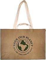 Vista 12 de Reusable Grocery Bag – Large Sustainable Washable Paper Tote with Reinforced Seams. Foldable and Durable.