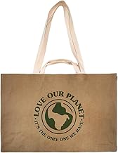 Reusable Grocery Bag – Large Sustainable Washable Paper Tote with Reinforced Seams. Foldable and Durable.