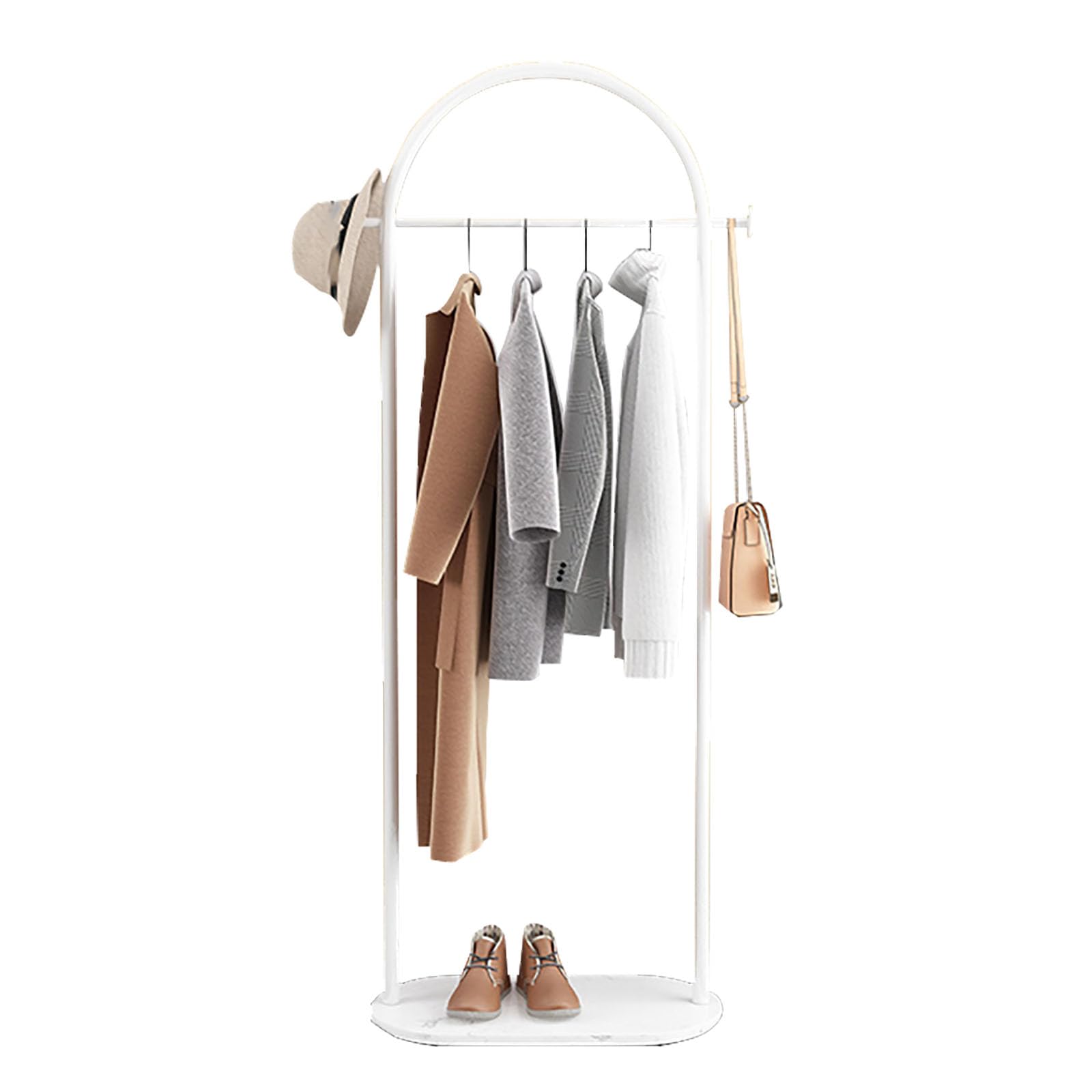 HPTHLY Portable Freestanding Garment Rack - Versatile Clothing Sto For Coats, Shirts, Sweaters & More - Perfect For Bedroom (D-60Cm)