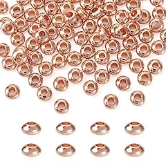 Rose Gold,Flat Round,4mm
