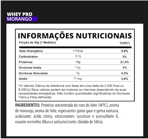 Combo 2x Whey Protein Pro 900gr cada 3VS Nutrition (Morango)