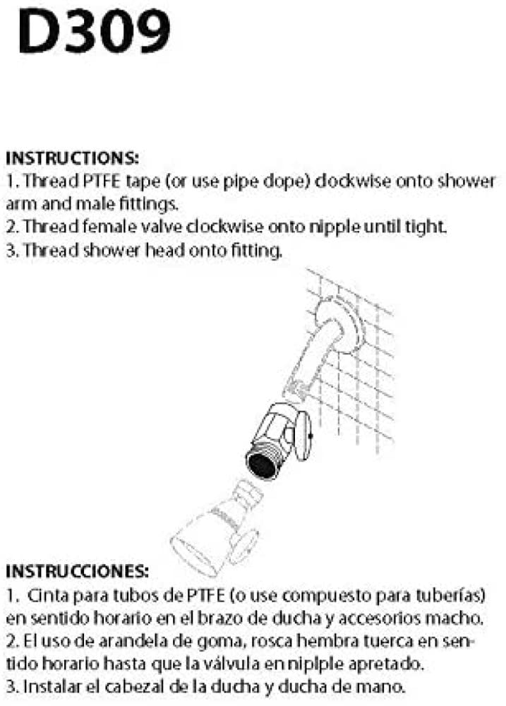 Westbrass D309-05 Shower Arm Flow Control -No Shut Off, Polished Nickel by Westbrass