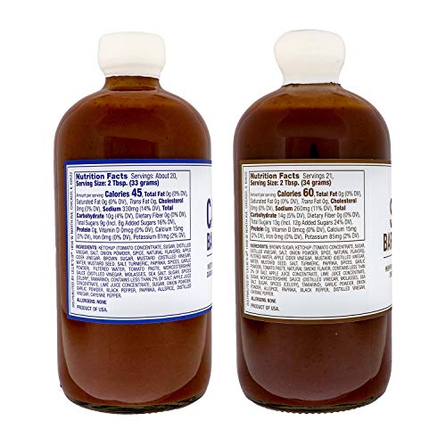 Lillie’s Q - Barbeque Sauce Variety Pack, Gourmet Bbq Sauce Set, Barbeque Sauces Made With Gluten-Free & Premium Ingredients, Includes Carolina Bbq Sauce (20 Oz) & Smoky Bbq Sauce (21 Oz) | 2-Pack #TOP1