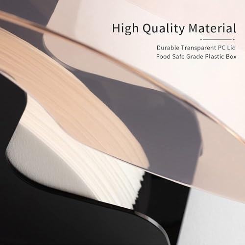 Miniatura 3 de CAFEMASY Soporte de filtro de café para almacenamiento de papel de filtro de café con cubierta a prueba de polvo para filtros de café V60 y cono