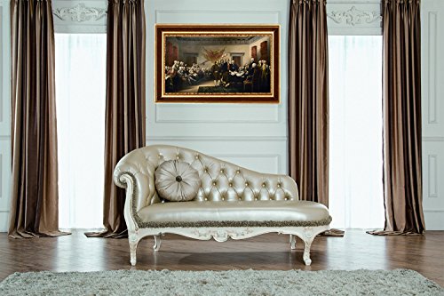 Eliteart-The Declaration Of Independence By John Trumbull Oil Painting Reproduction Giclee Wall Art Canvas Prints-Framed Size:25"X 35" #TOP2