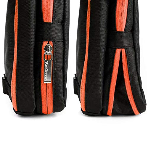 Vangoddy Backpack And Messenger Bag For 15 To 17.3 Inch Laptops (Black/Orange) #TOP7