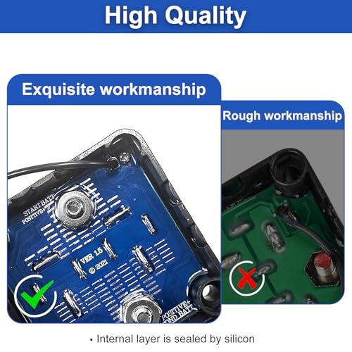 Split Charge Relay Kit 6mtr 12V 140Amp, Voltage Sensitive Relay VSR,Compatible with RV Marine Car Vehicles Caravan Truck Caravan Off-road Camper Yacht, Not Fit for lithium batteries - Image 7