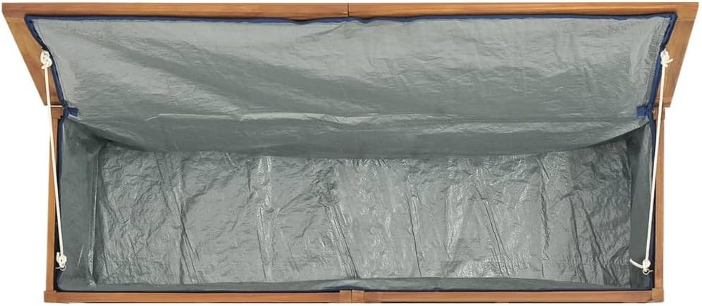 Patio Box 59.1"x19.7"x21.7" Solid Wood Teak, Patio Storage Boxes