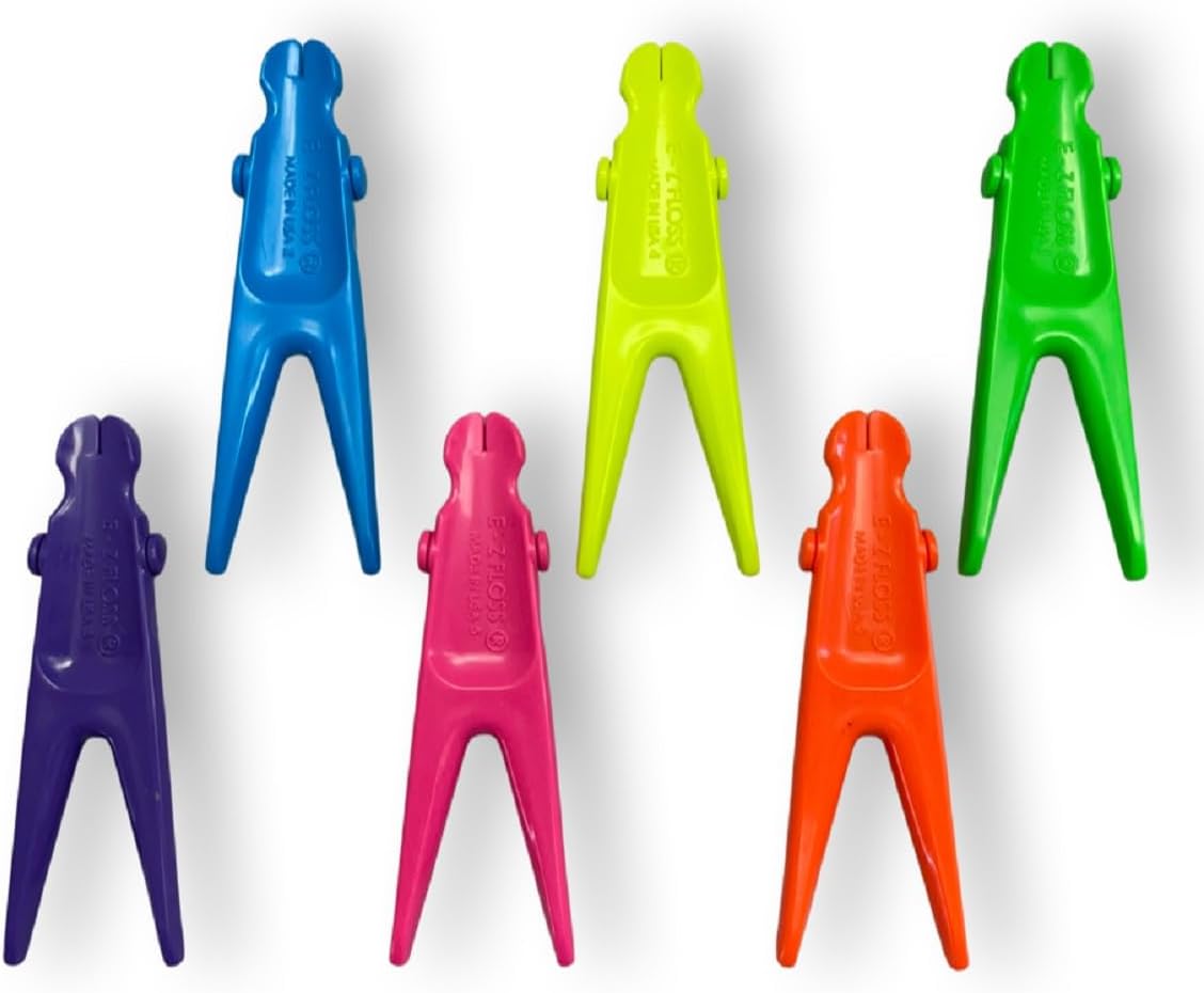 Suporte para Fio Dental Reutilizável - Ecológico - Fabricado nos EUA - Pacote com 6 Unidades