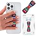 LoveHandle Cell Phone Grip Holds Device with just a Finger - Ultra Slim Pocket Friendly Love Handle Finger Grip For iPhone Mini Tablet - Grip it Securely For Texting, Photos and Selfies (SERAPE)