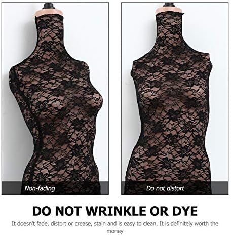 iplusmile Female Mannequin Fabric Cover Dress Form Model Stretchy Lace Mannequin Cover for Fashion Designer Retail Boutique Store