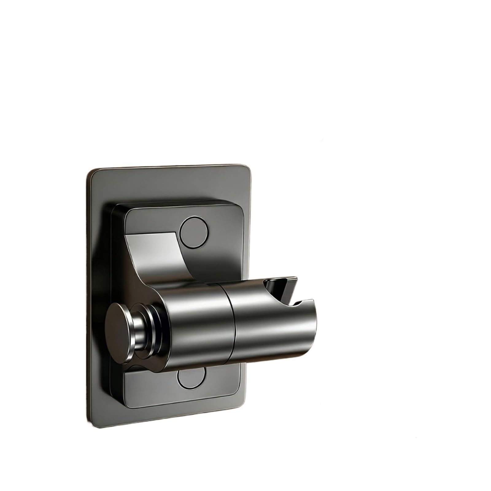1pcs 360° Rotatable No Drill Shower Head Bracket(Gunmetal Grey)