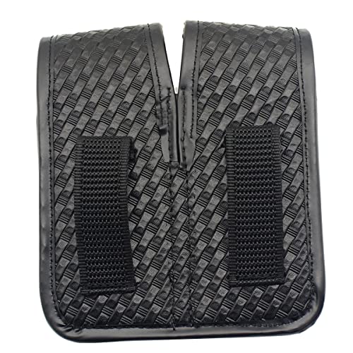 Lytharvest Double Magazine Pouch With Hidden Snap Compatible W/Double & Single Stack Magazines .380, 9Mm & 40 Cal For S&W M&P Glock Walther H&K (Basketweave) #TOP5