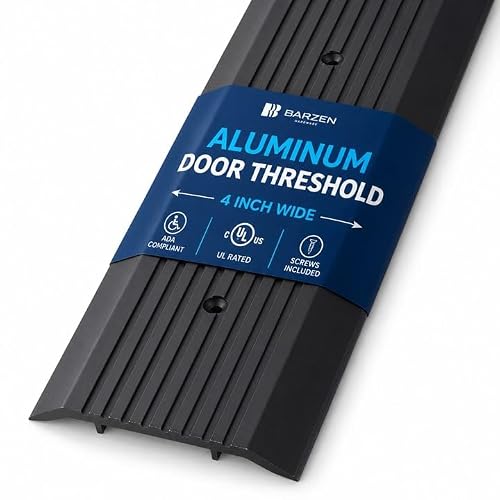 Barzen 36-Inch Black Anodized Aluminum Threshold