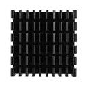 CentIoT - 40 x 40 x 30mm Black Anodised Aluminum Heatsink Cooler radiator Heat sink - with thermal Sticker - peltier, led light CPU and GPU gallery image