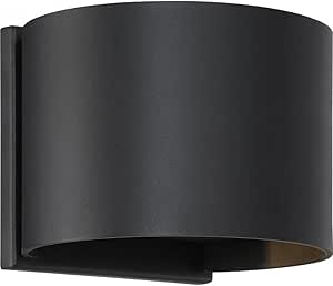 Nuvo 62/1464 Lightgate LED Sconce Black Finish, 5W 3000K, 4.75x5.50x6.00
