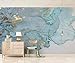 Produktbild 3D Fototapete 3D Effekt Vintage Luxus Blau Bronzierende Textur Tapete 3D Wandbild Bild Tapeten Wandtapete Dekoration Wandbelag Wanddeko